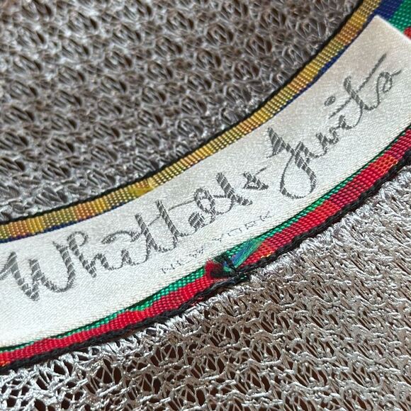 Vintage Whittal & Javits Silver Metallic Open Weave Mesh Large Tricorn Derby Hat - Picture 11 of 16